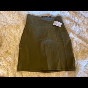Olive green skirt